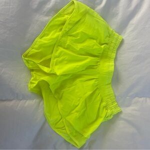 lululemon neon yellow Women's Shorts 2.5 inch